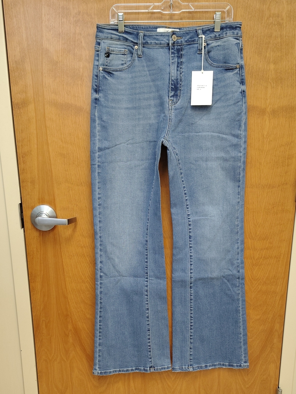 KanCan Women's High Rise Wide Leg Jeans